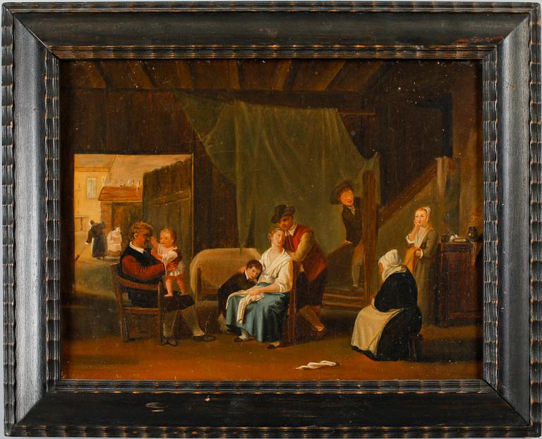 OKÄND KONSTNÄR, olja på duk, 1800-tal.