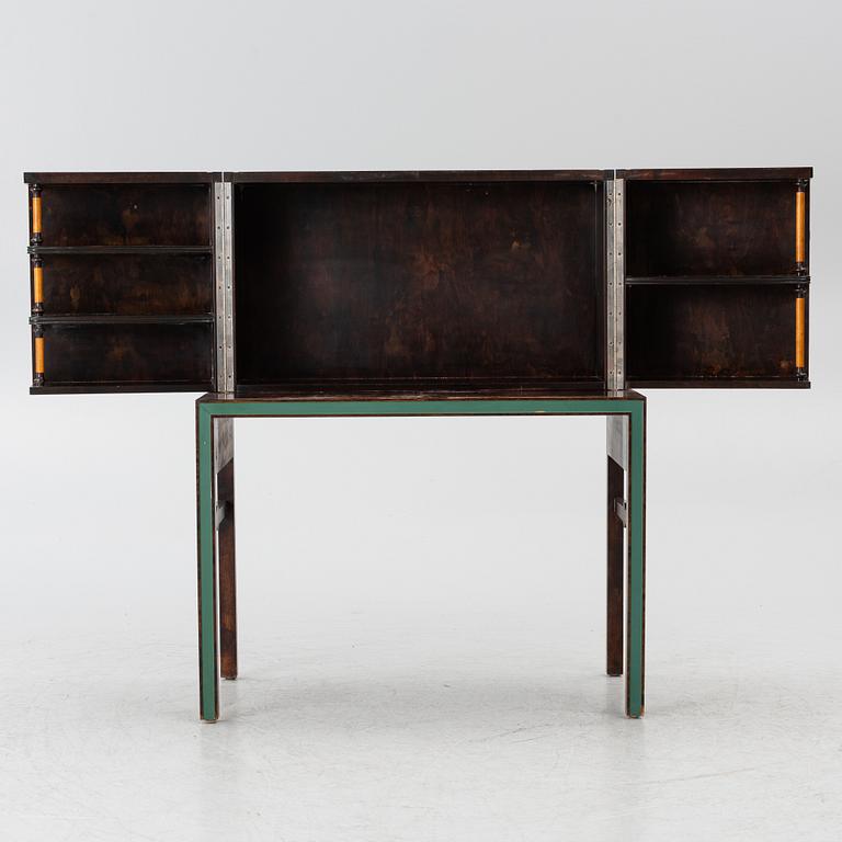A drinks cabinet with two nesting tables, Sweden, 1930s/40s.
