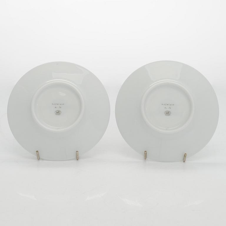 Hermès, cups with saucers, a pair, "Mosaique au 24".