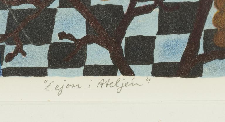 Mona Huss Walin, "Lejon i Ateljén".