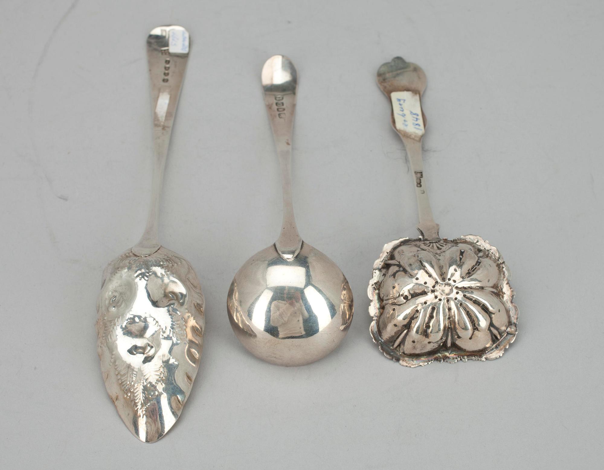 SKEDAR, 3 st, silver, London samt St. Petersburg 1799-1848. Vikt ca 136 g.