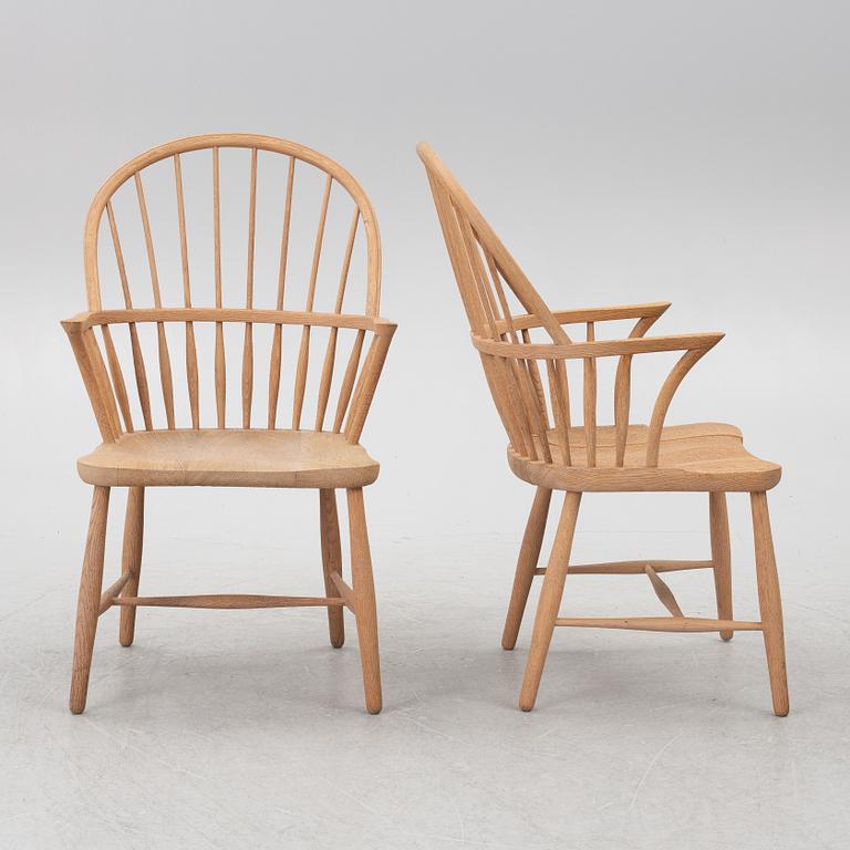 Frits Henningsen, a set of eight Windor chairs, Carl Hansen & Søn, Denmark.