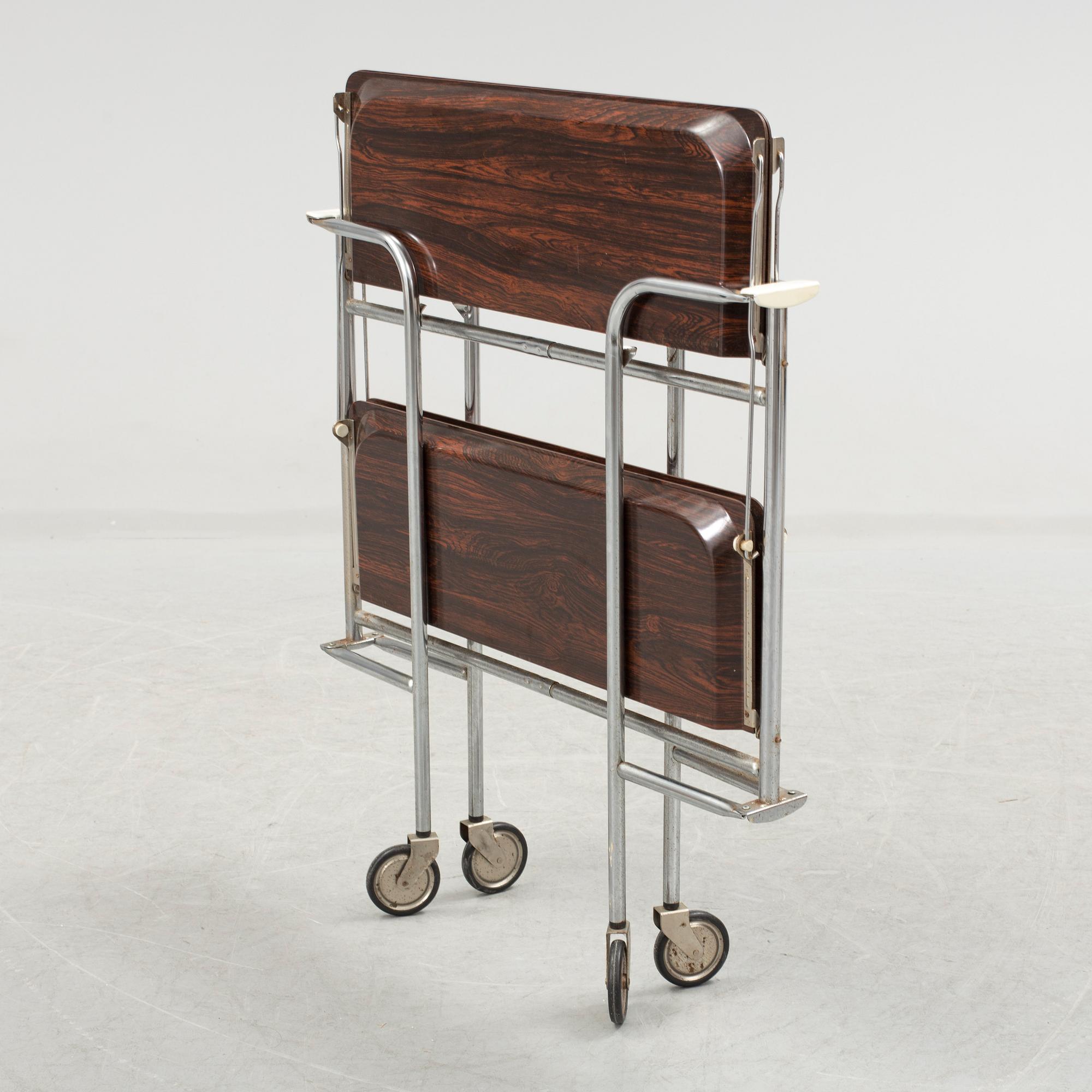 A mid 20th century serving trolley.