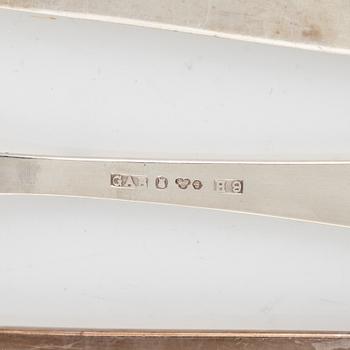 Jacob Ängman, bestickuppsättning, 61 delar, silver, "Rosenholm", GAB, Stockholm, 1960-61.