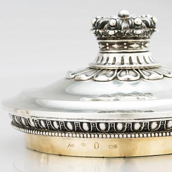 A Swedish early 19th Century silver tankard, mark of Adolf Zethelius, Stockholm 1831.