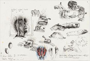 ULF RAHMBERG, Mixed media, signed and dated MMI.