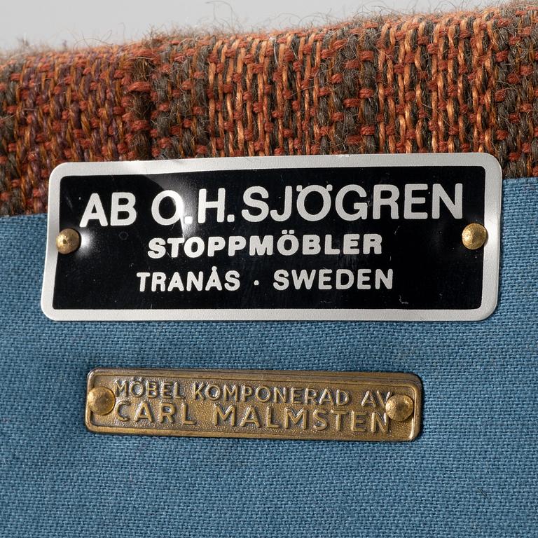 Carl Malmsten, a "Häggbom" armchair, AB O.H. Sjögren.