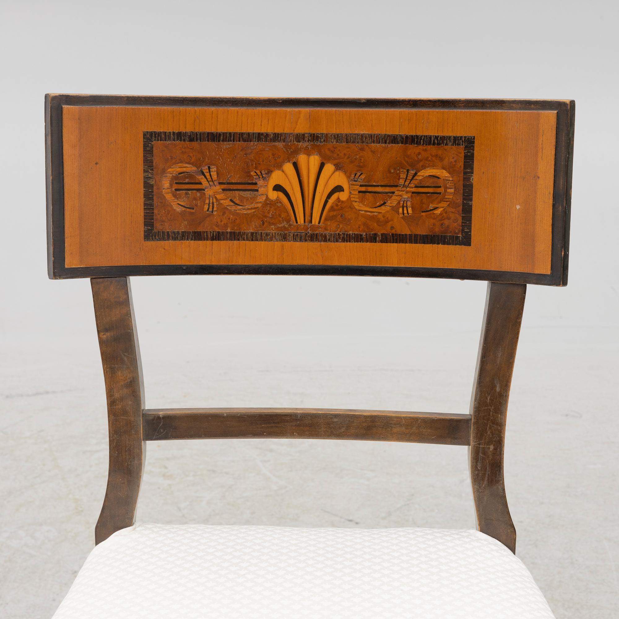 Four Swedish Grace chairs, Sweden, 1920's.