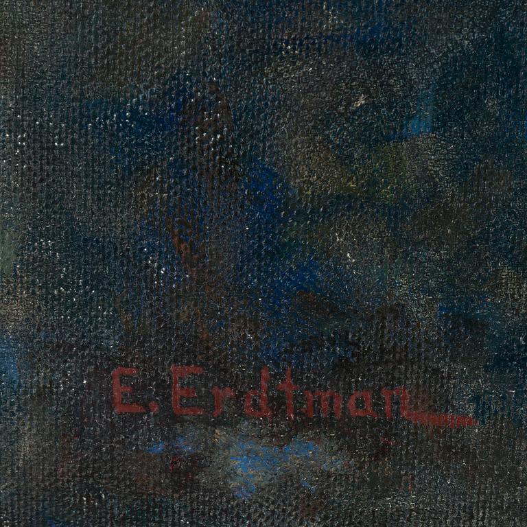 ELIAS ERDTMAN, oil on canvas, signed.