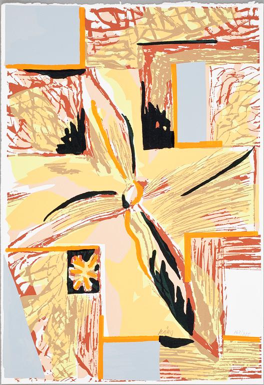 OLLE KÅKS, mapp med 15 st serigrafier, sign o numr 167/225. Utgiven Galerie Aix, Stockholm, 1989.