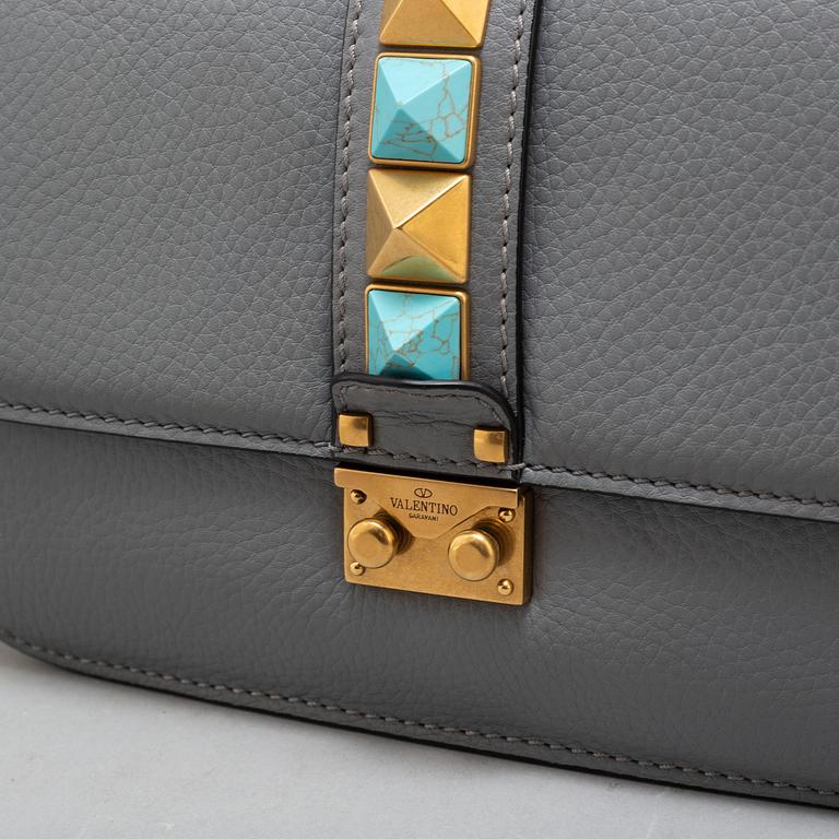 VALENTINO, a 'Rockstud' leather handbag.