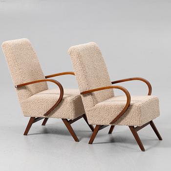 Armchairs, a pair, first half of the 20th century.