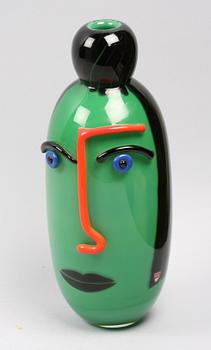 VAS, glas. Anne Nilsson, Orrefors Gallery, sign o dat -90.