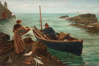 399. Charles Napier Hemy, "The fisherman's sweetheart".