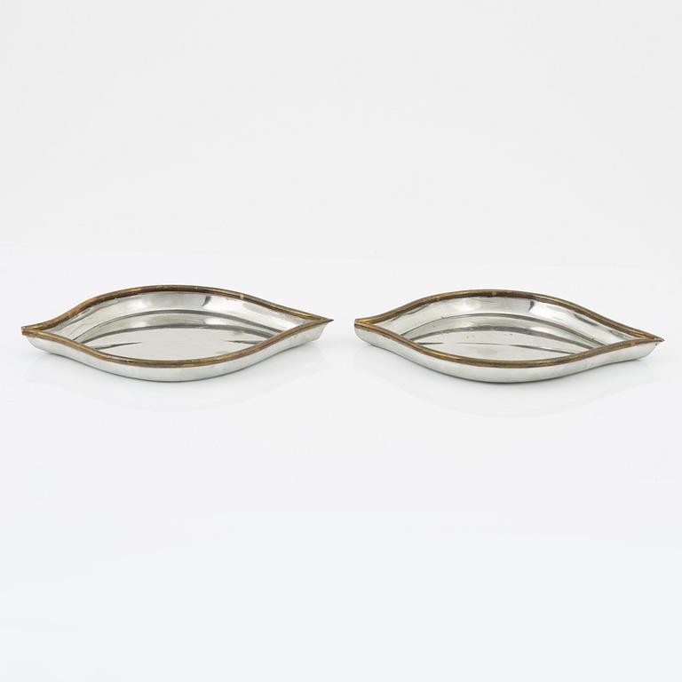 Björn Trägårdh, fat, ett par, tenn, Firma Svenskt Tenn, 2006.