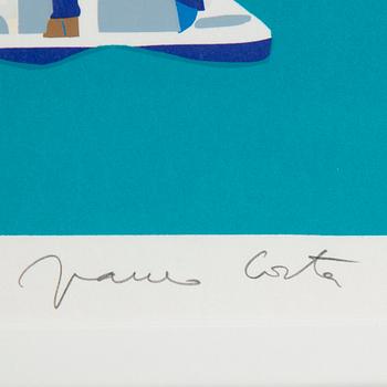 Franco Costa, silkscreen in colours, signed HC.