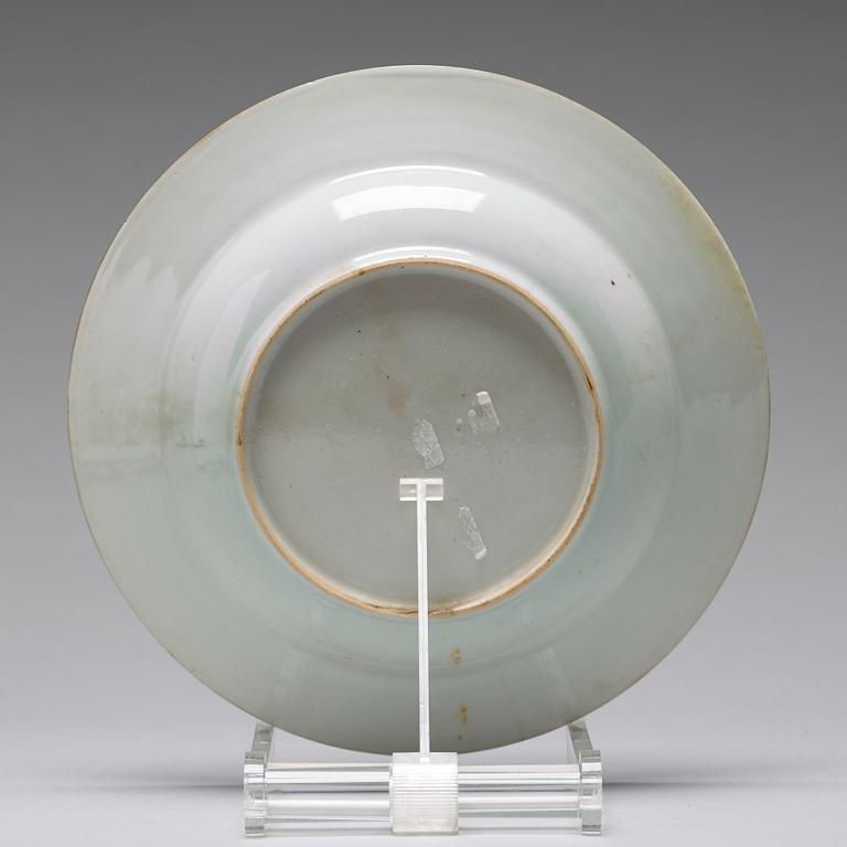 A set of 11 famille rose dinner plates, Qing dynasty, Qianlong (1736-95).