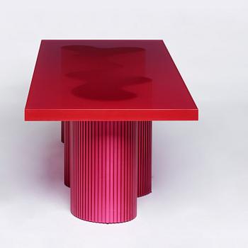 Erik Olovsson, a low table, 'Spine', Studio E.O., his own studio, 2020.