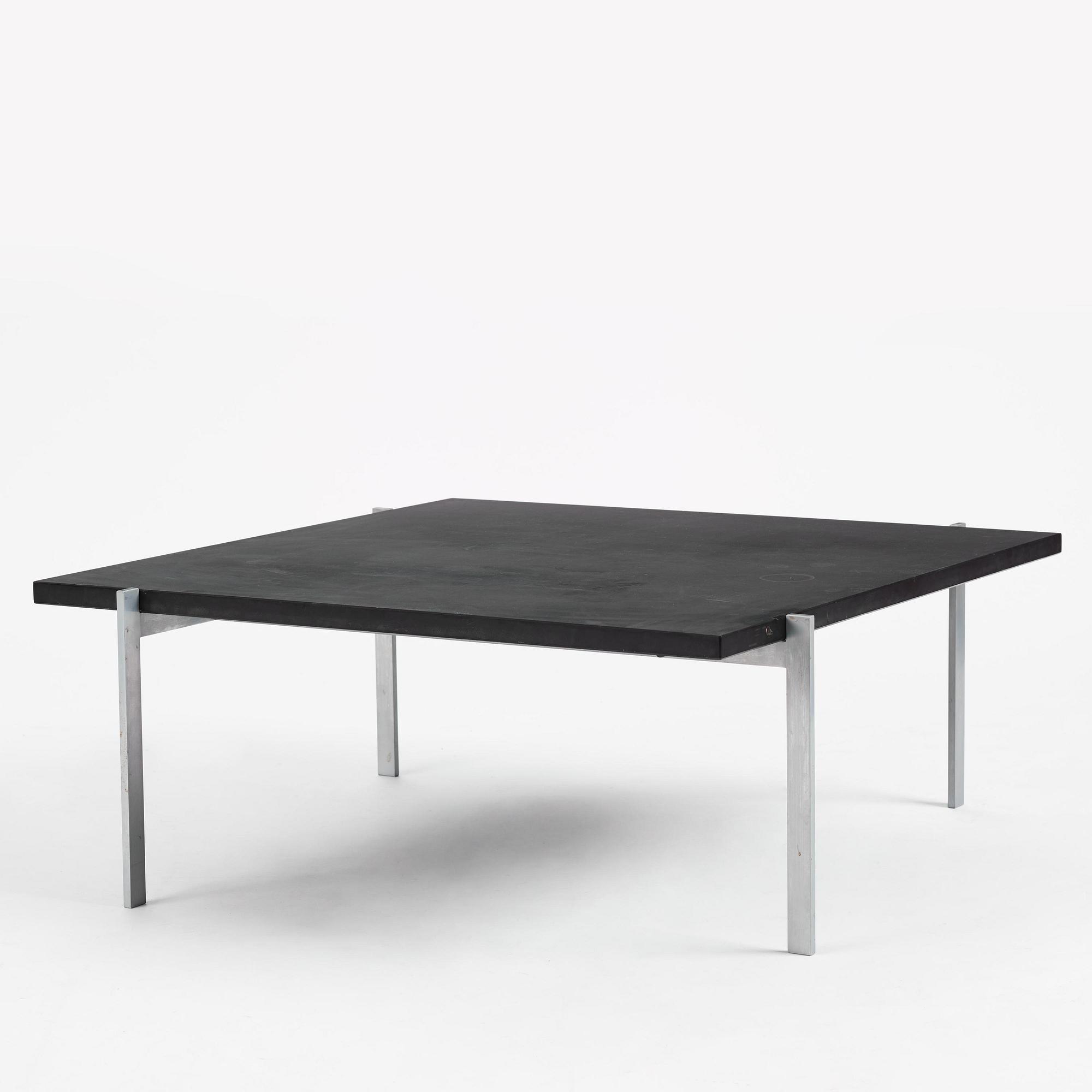 Poul Kjaerholm, a "PK61" coffee table, E. Kold Christensen, Denmark.