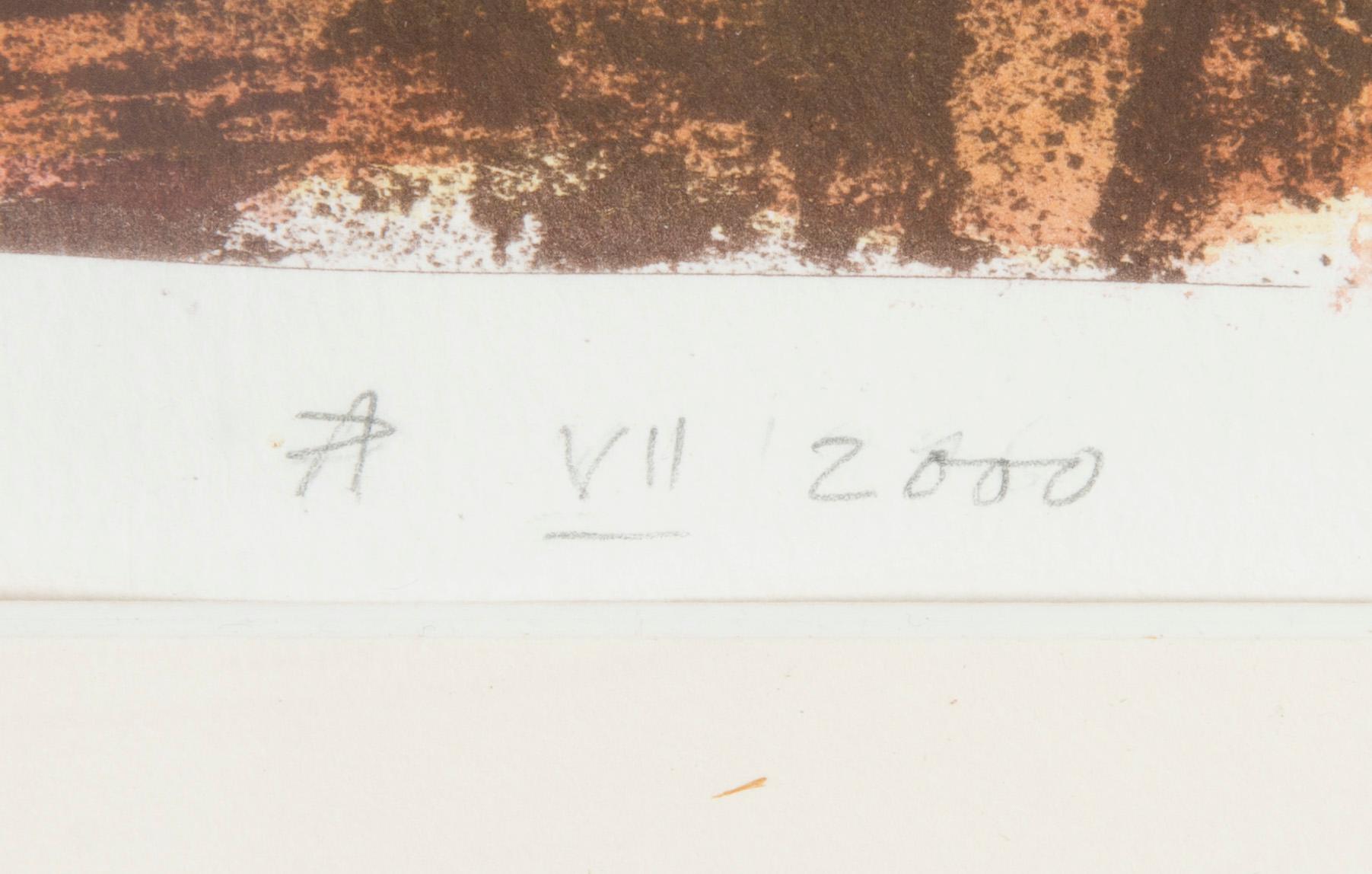 ARTTI POHJANHEIMO, käsinväritetty litografia (pastelli) signeerattu AP, päivätty VII 2000, numeroitu 1/1 XXX.