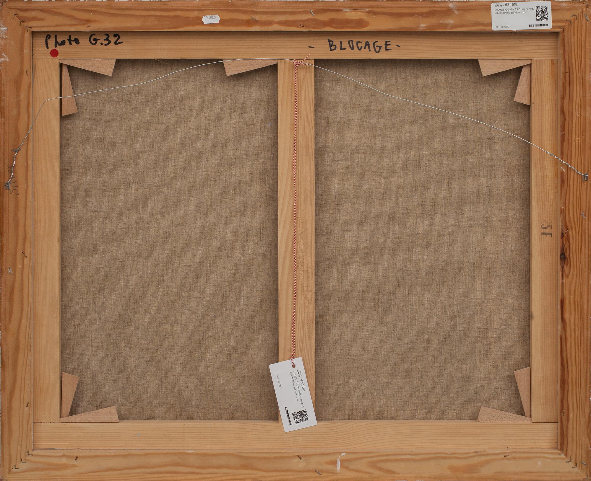 JAMES COIGNARD, signerad, oljemålning på duk.