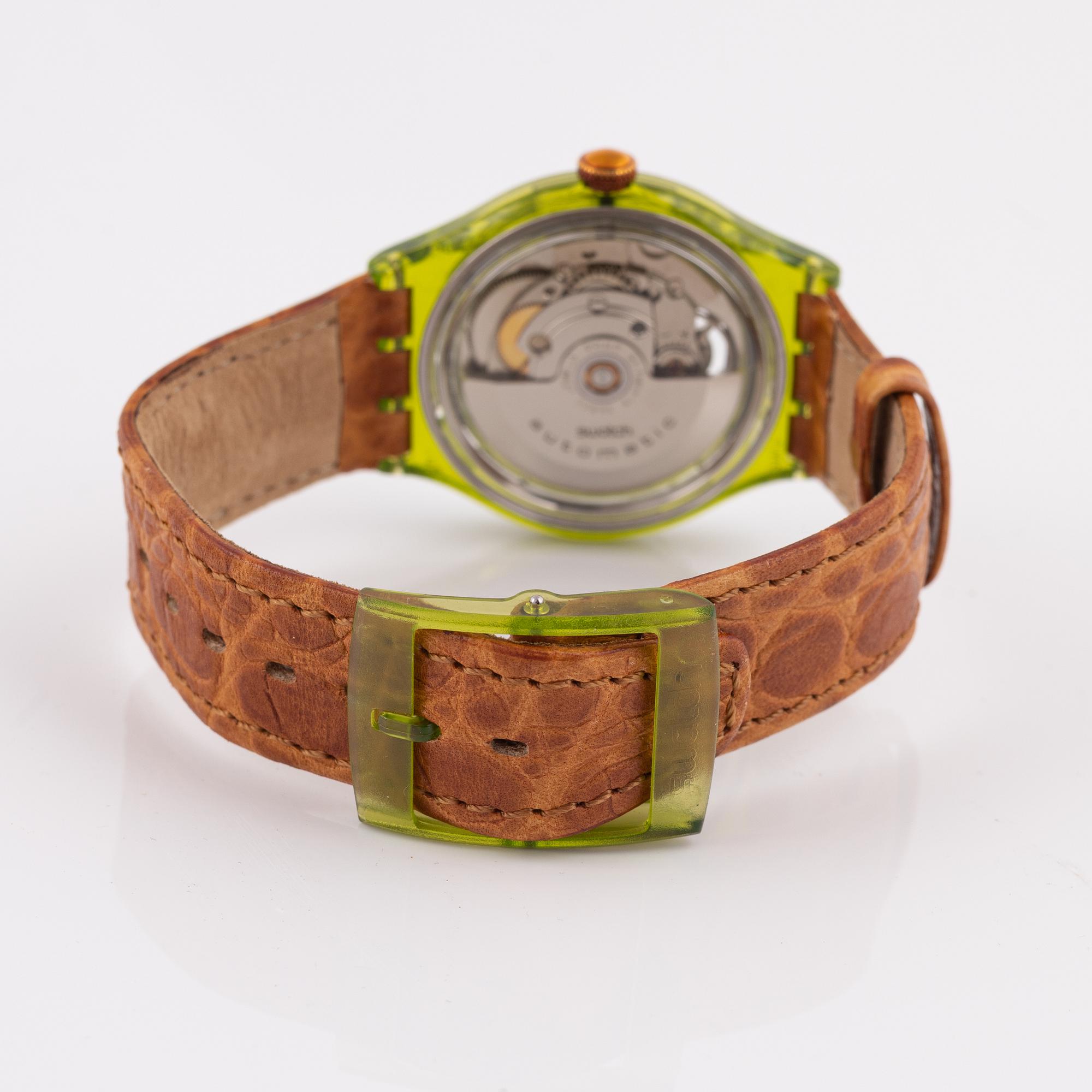 Box, Swatch Automatic Gran Via samt fem signerade tryck, special edition, 1993.