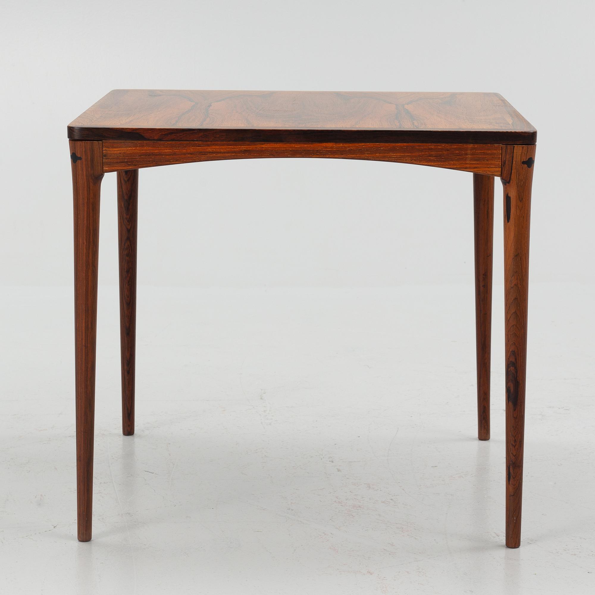Torbjørn Afdal,  a rosewood table, Haug Snekkeri, Bruksbo, Norway, 1960's.