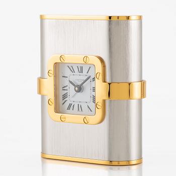 Cartier, Santos de Cartier "Pendulette", table clock, approx. 67 x 85 x 28 mm.