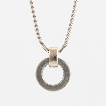 Eva Attling, earrings, necklace and ring, silver.