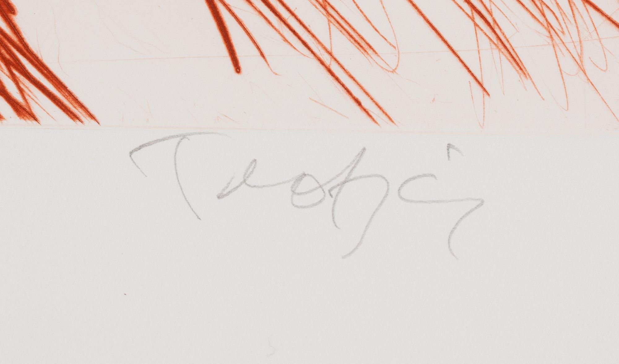 Ulf Trotzig, "King Sweeney", portfolio with nine colour etchings.