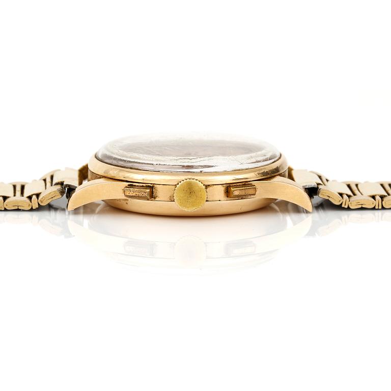 HERRARMBANDSUR, guld 18K, Docker, Chronographe, Schweiz, sannolikt 1960-tal.