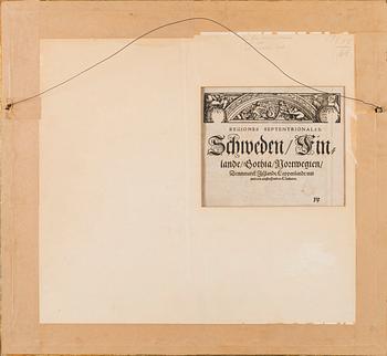 KARTTA, Skandinavia. Septentrionales-Scandinavia. Sebastian Münster 1588-1628.