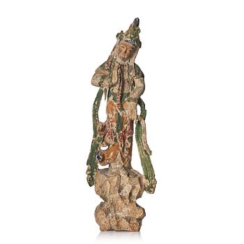 1060. A wooden sculpture of Guanyin, Yuan/Ming dynasty.