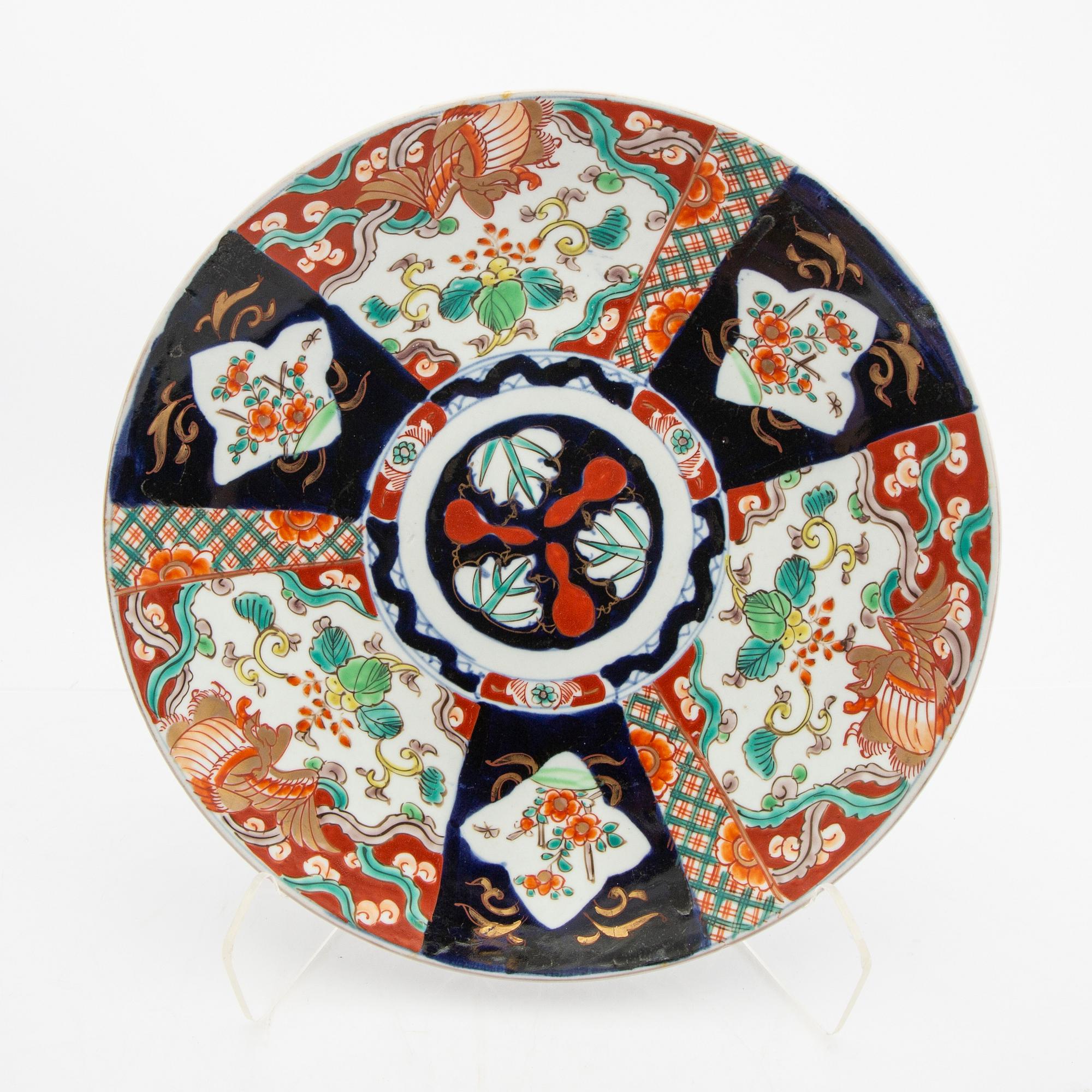 fat 12 st Japan Imari 1900-tal porslin.