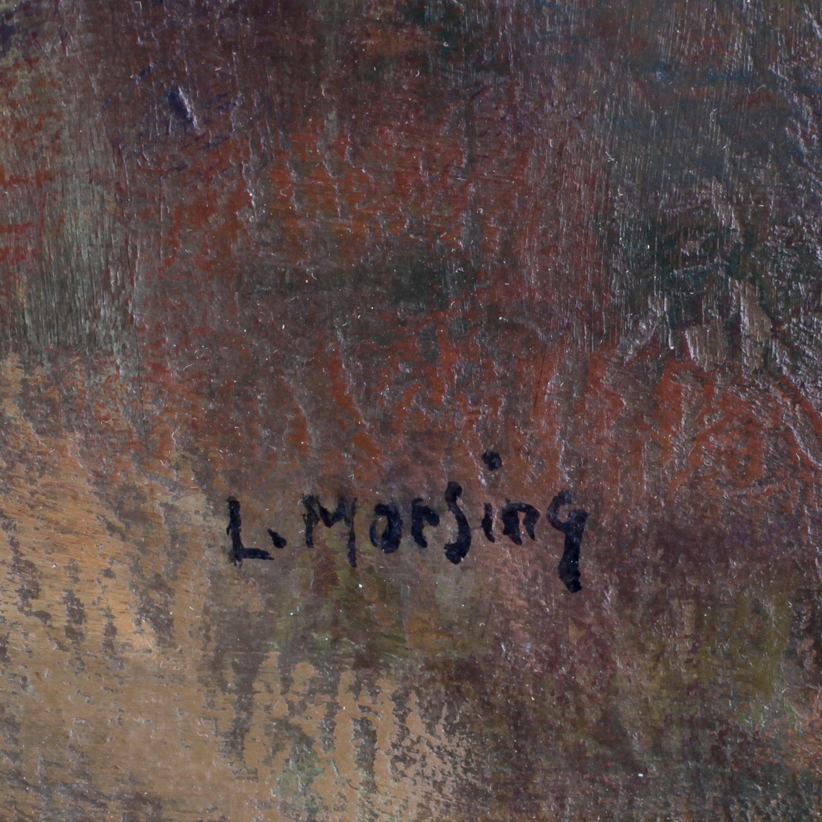 LEOPOLD MORSING, olja på duk, sign.