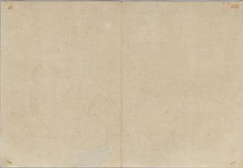 Unidentified artist, erotic scene, Shunga, Japan around 1900.