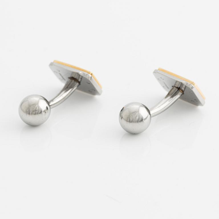 Cartier, Cufflinks, one pair, Santos Oretacier,