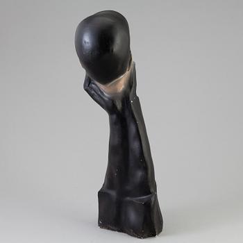 MANNEKÄNGDOCKA, bemålat gips. Christian Dior, troligen 1930-tal.