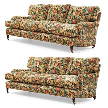 47. A pair of sofas, late 20th century.