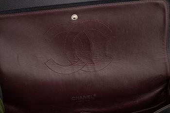 Chanel, a black caviar leather 'Double Flap Bag Jumbo', 2011.