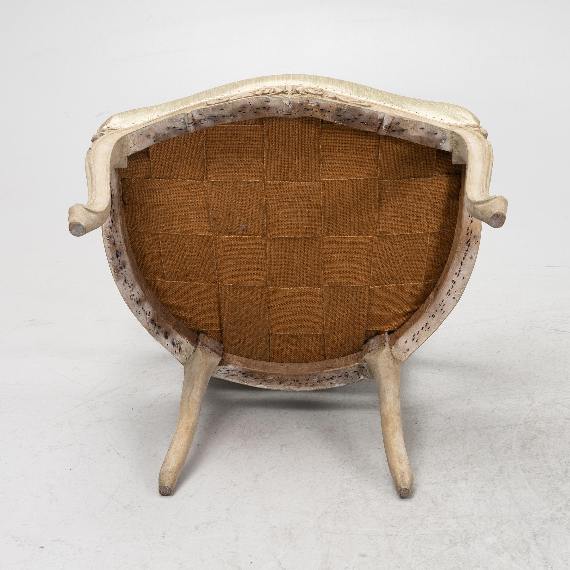 A pair of French Louis XV-style chairs, 19th Century.
