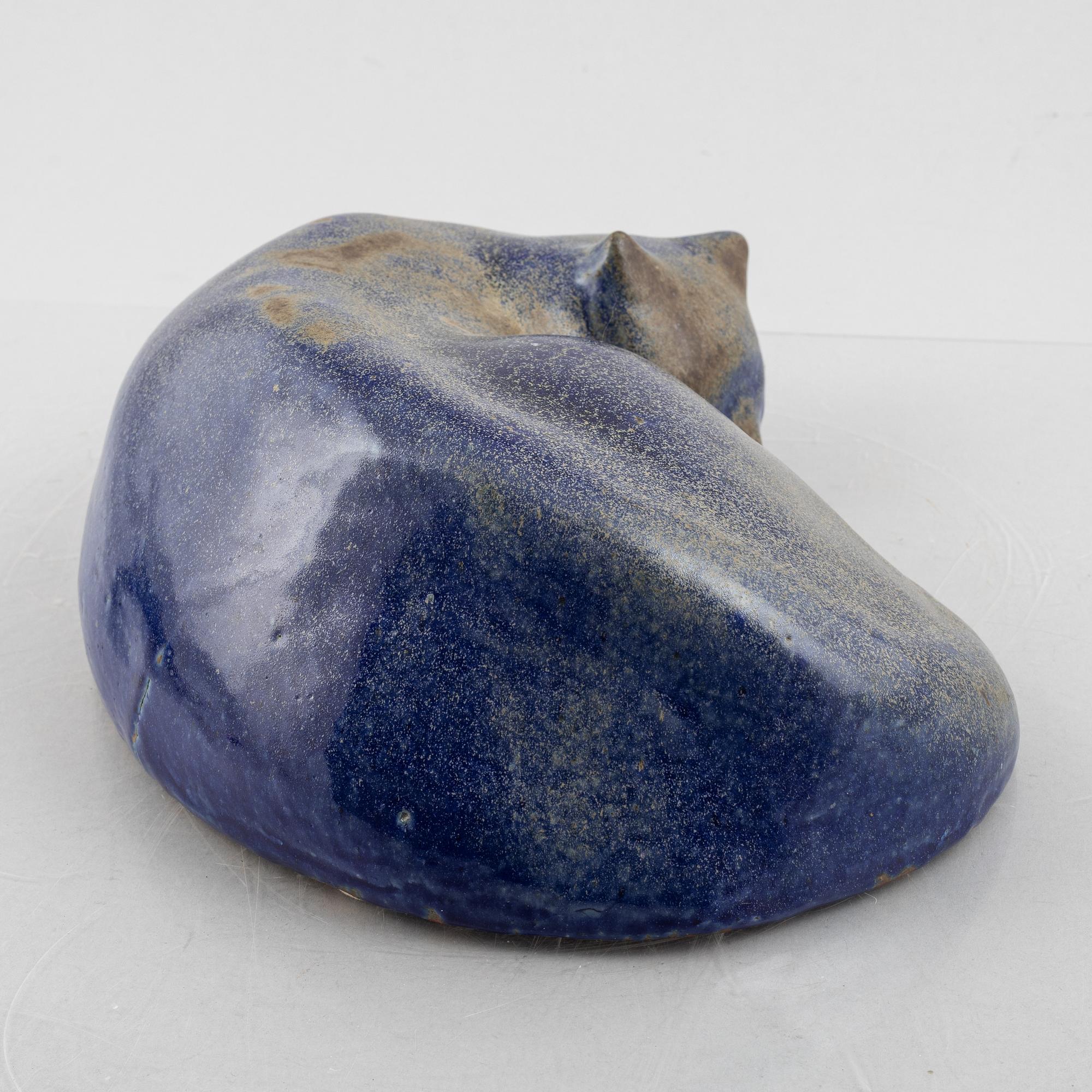 Ulla Kraitz, two stoneware sculptures, own studio, Fogdarp.