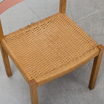 Jørgen H. Møller, stolar, 6 st, J. L. Møller Models, Danmark, 1960-tal.