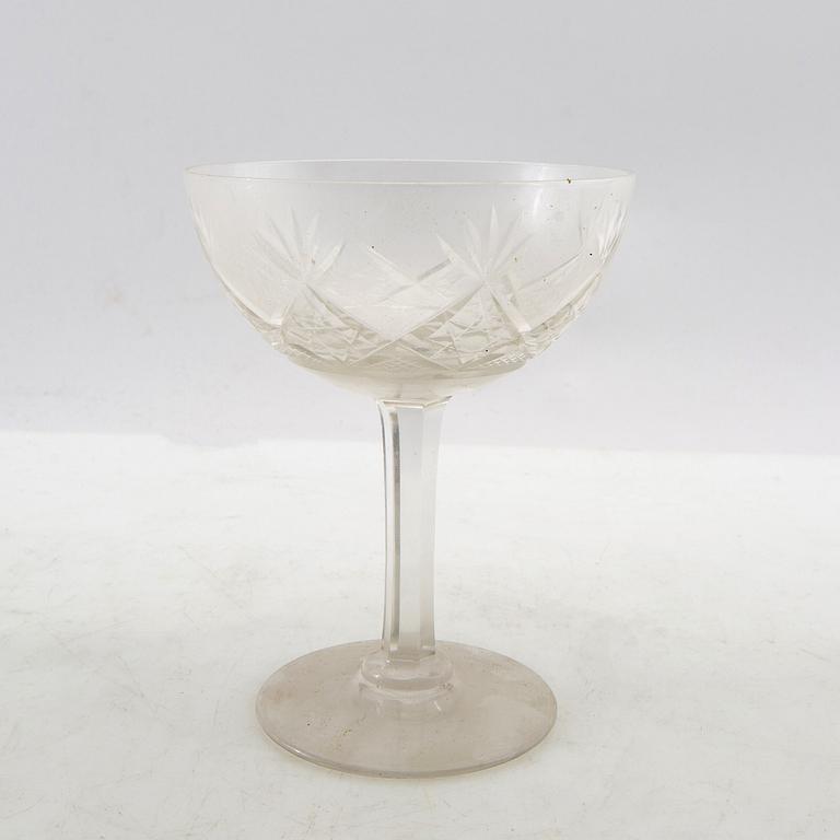 Service 52 pcs, early 20th century, cut glass.