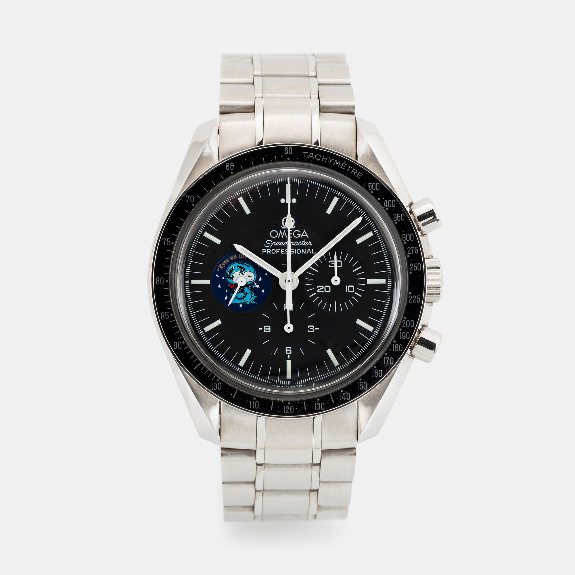 Omega, Speedmaster, chronograph, "Snoopy", "Eyes on the Stars", ca 2004.