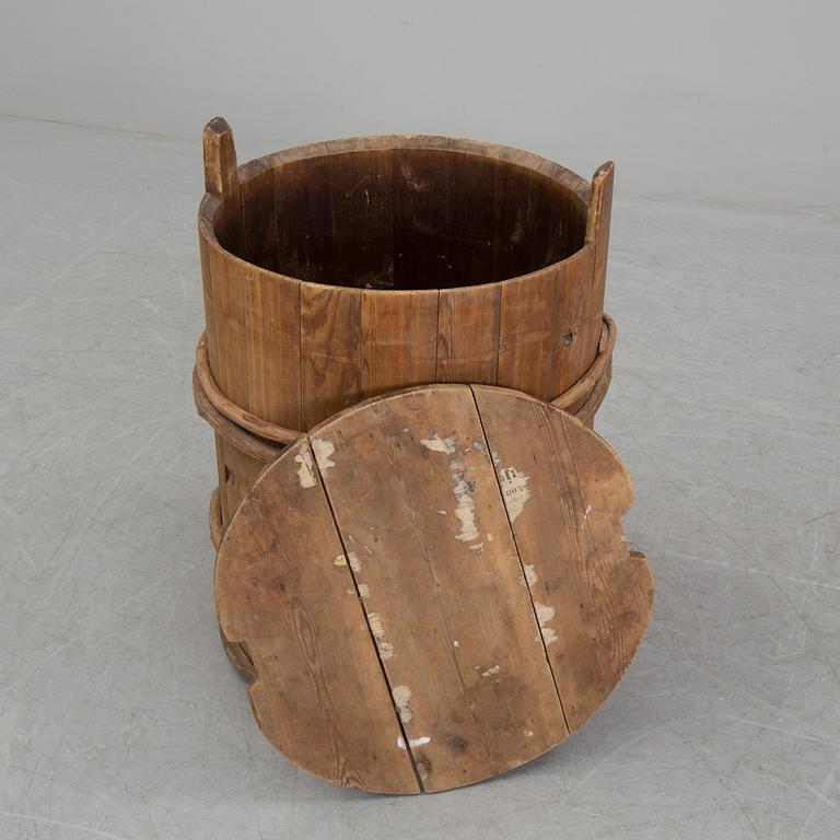 A Swedish Folk Art Barrel, late 19th century.