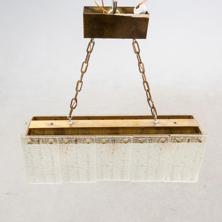 Taklampa, troligen Carl Fagerlund, Orrefors, 1960/1970-tal.