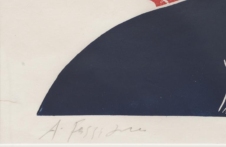 ALEXANDRE FASSIANOS, färglitografi, signerad och numrerad 48/80.