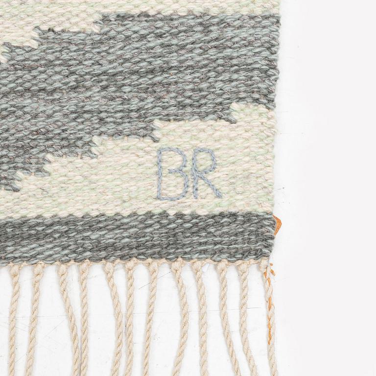 Britta Rendahl-Ljusterdal, a carpet, "Aplarna om morgonen", flat weave 237 x 170 cm. signed BR.
