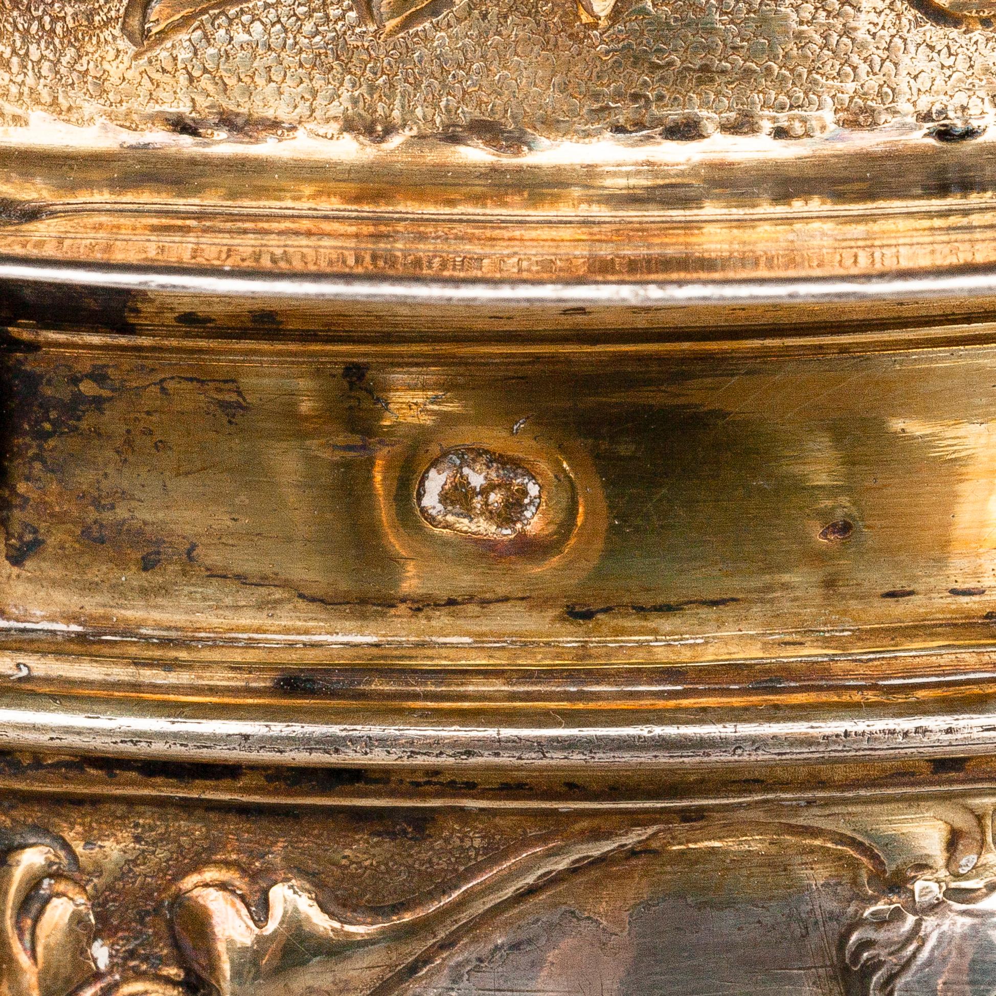ADOLF GAAP, A parcel-gilt silver tankard, Augsburg, Germany 1690-1695.